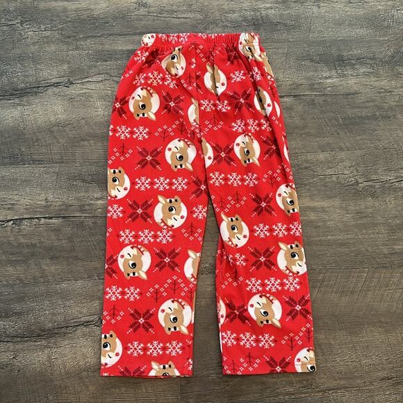 Rudolph The Red-Nosed Reindeer size 4 Holiday Fleece Pajama Pant - Picture 6 of 6